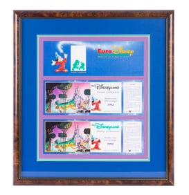 A Pair of Euro Disneyland Opening Passports.