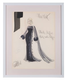 An Edith Head Costume Design for Mae West.
