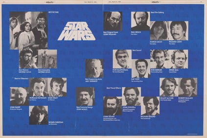 A "Star Wars" FYC Variety Ad Layout.