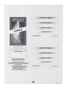 A "Star Wars: Return of the Jedi" Ad Template Book.