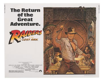 A "Raiders of the Lost Ark" Re-Release Half-Sheet.