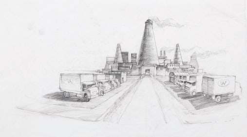 A "Charlie and the Chocolate Factory" Concept Drawing.