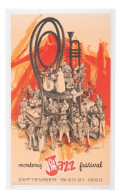A Signed 1980 Monterey Jazz Festival Poster.