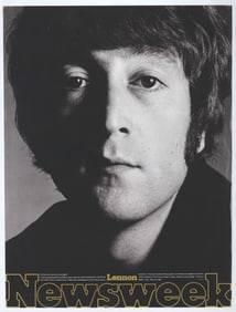 A Rare Newsweek John Lennon Poster.