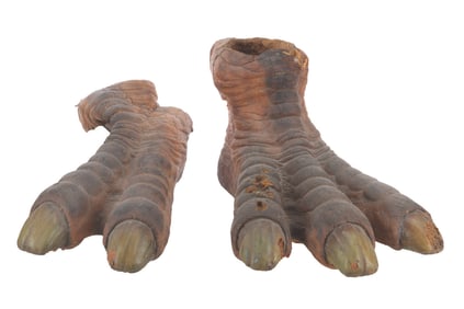 A Pair of "Land of the Lost" Dinosaur Feet.