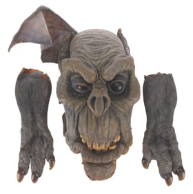 An "Amazing Live Sea Monkeys" Ghoul Mask and Hands.