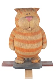 "The Stupids" Cat Puppet Stand-In.