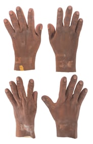 Two Pairs of "The Washington-Byrnes Report" Puppet Hands.