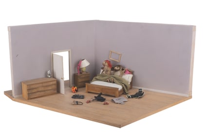 A "Dinner for Schmucks" Bedroom Diorama Set.