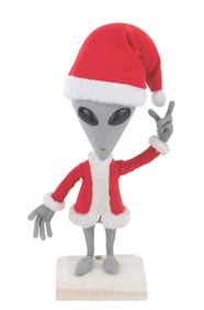 An "Alien Xmas" Santa X Stop-Motion Puppet.