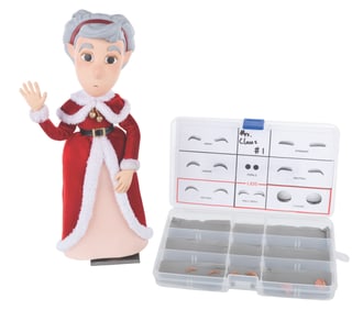 An "Alien Xmas" Mrs. Claus Stop-Motion Puppet.