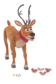 An "Alien Xmas" Reindeer Stop-Motion Puppet.