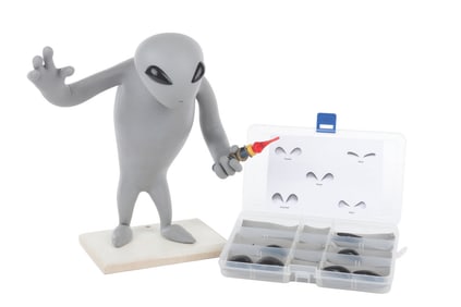 A Brute Klept "Alien Xmas" Stop-Motion Puppet.