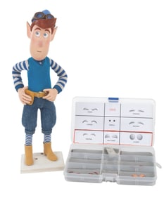 An Obie "Alien Xmas" Stop-Motion Puppet.