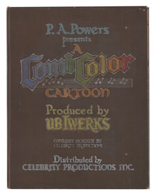 An Ub Iwerks ComiColor Cartoon Title Book Cover.