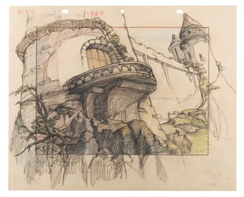 A “Gulliver’s Travels" Original Layout Drawing.