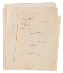 A Collection of “Le Petite Parade" Script Pages.