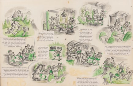 A Tom and Jerry with Goldilocks Magazine Layout.