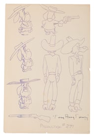 A “Drag-A-Long Droopy?? Studio Model Sheet.