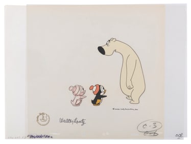 A Signed "Chilly Willy" Original Multi-Layer Cel.