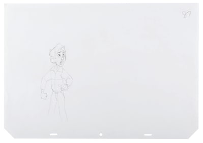 An "Iron Giant" Hogarth Production Drawing.