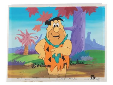 A Signed “The Flintstones?? Original Production Cel.