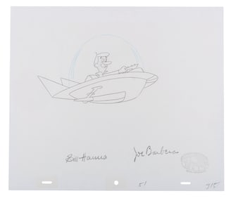 A Signed "Jetsons" Original Production Drawing.