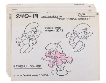 “The Smurfs" Character and Prop Model Sheets.