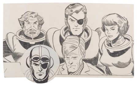 A Pair of Original “Space Angel" Production Drawings.