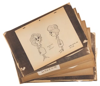 A Collection of “Fractured Fairy Tales?? Model Sheets.