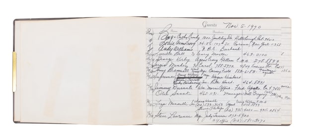 "The Pearl Bailey Show" Multi-Signed Guest Book.