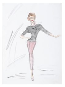 An Edith Head Costume Design for "The Lucy Show."