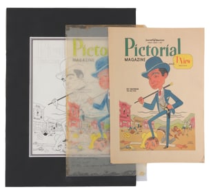 "Bat Masterson" New York Journal-American Original Cover Art.