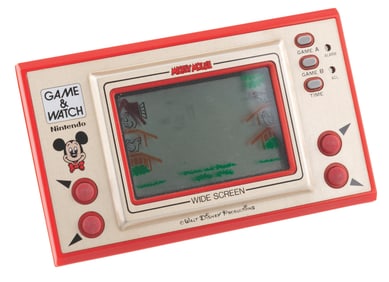 A Mickey Mouse Nintendo Game and Watch.