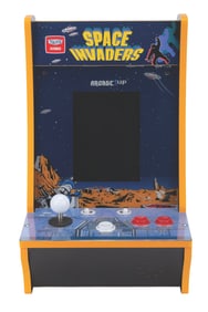 An Arcade1Up Space Invaders Counter-Cade.