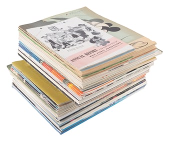 A Large Collection of Rare Early Disney Annual Reports.
