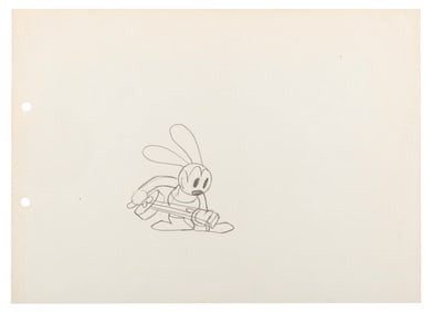 A “Rival Romeos" Oswald the Lucky Rabbit Production Drawing.