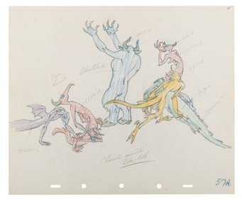 A “Fantasia?? Color Model Drawing.