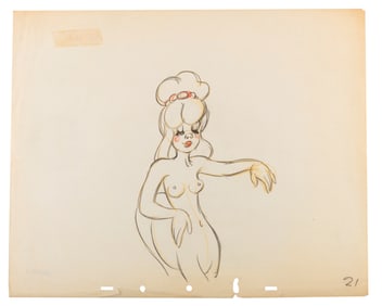 A Fred Moore Centaurette “Fantasia?? Production Drawing.
