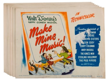 A Collection of “Make Mine Music" Lobby Cards.