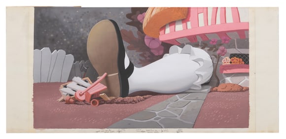 An "Alice in Wonderland" Original Production Background.