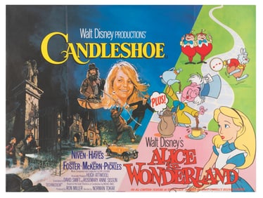 An “Alice in Wonderland?? and “Candleshoe?? British Quad Poster.