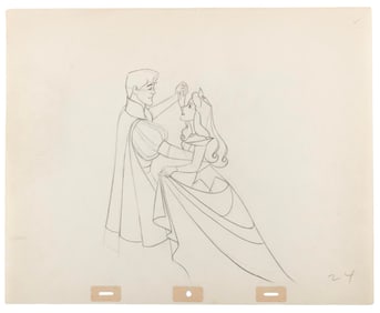 An Original “Sleeping Beauty?? Production Drawing.