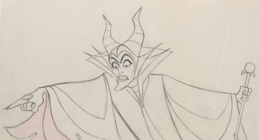 An Original “Sleeping Beauty" Production Drawing.