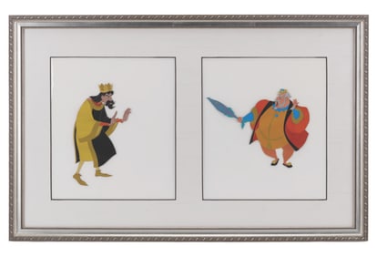 A Pair of "Sleeping Beauty" Original Production Cels.