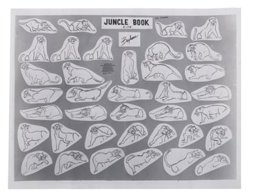 A "The Jungle Book" Bagheera Model Sheet.