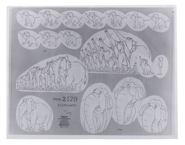 A "The Jungle Book" Elephants Model Sheet.