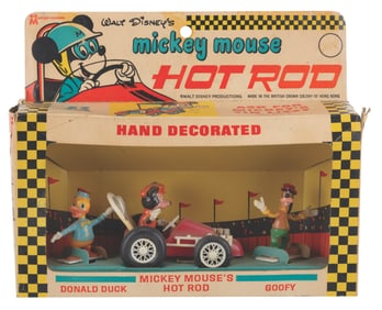 A Mickey Mouse Hot Rod Toy Set.