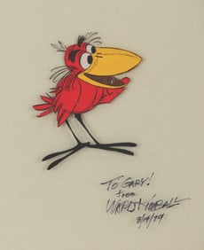 A Ward Kimball Signed "It's Tough to Be a Bird" Production Cel.