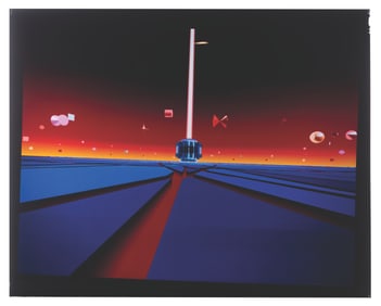 A "TRON" Background Transparency Cel.